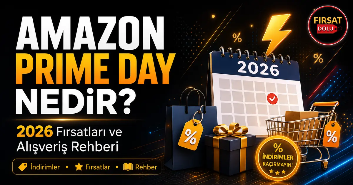 Amazon Prime Day Nedir? 2026 Fırsatları ve Alışveriş Rehberi için FırsatDolu blog kapak görseli