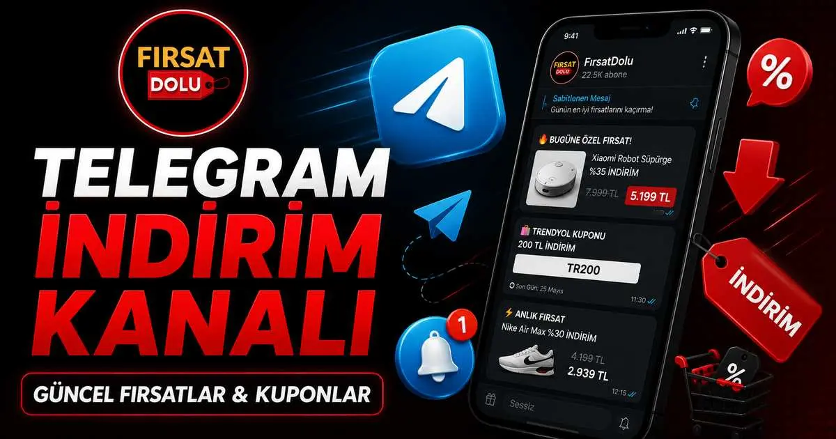 FırsatDolu Telegram İndirim Kanalı: Güncel Fırsatlar ve Kuponlar (2026) için FırsatDolu blog kapak görseli